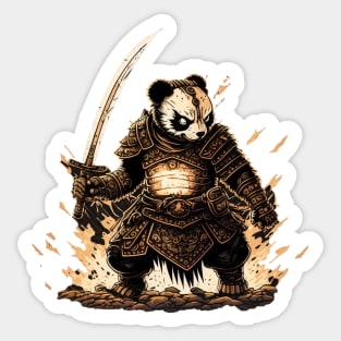 Panda Warrior Sticker